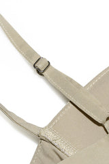 Askılı Korse Detaylı Bej Midi Elbise Zalle