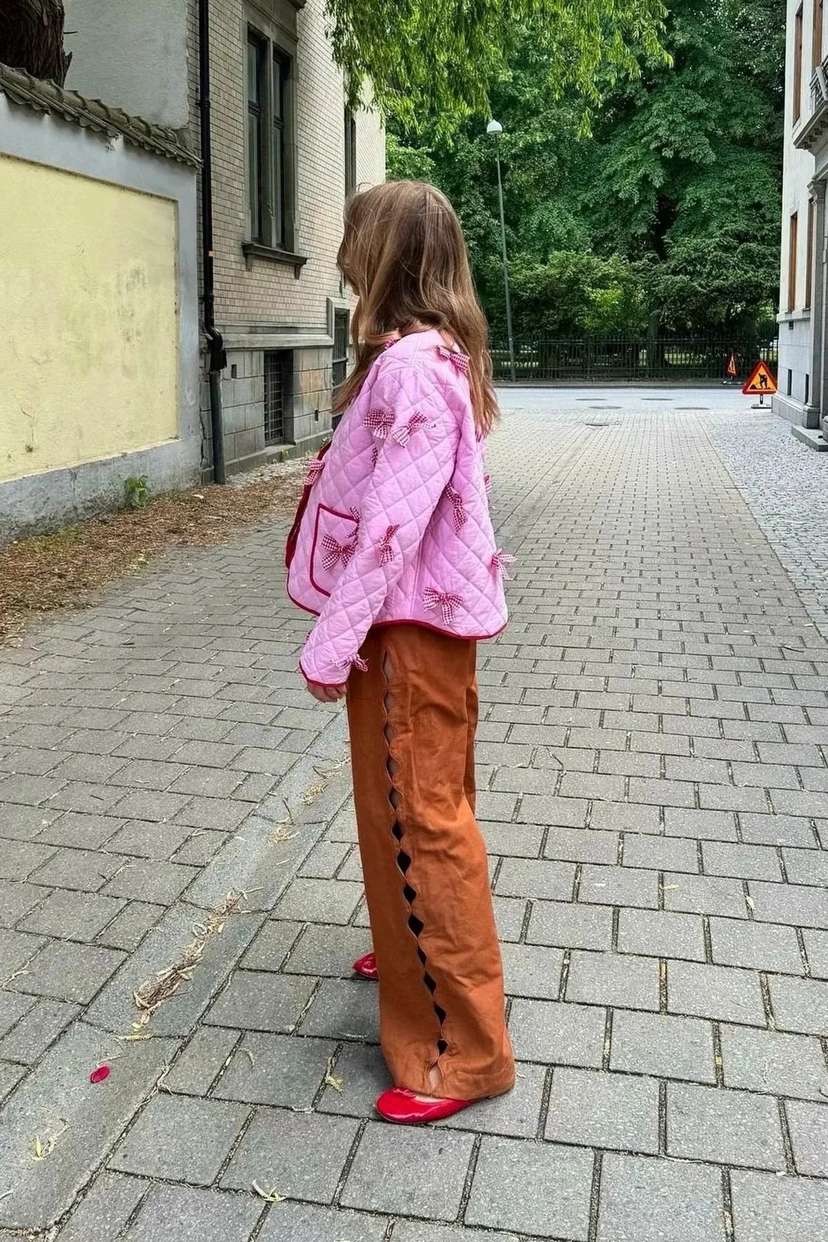 Pembe Fiyonklu Kapitone Ceket Zalle