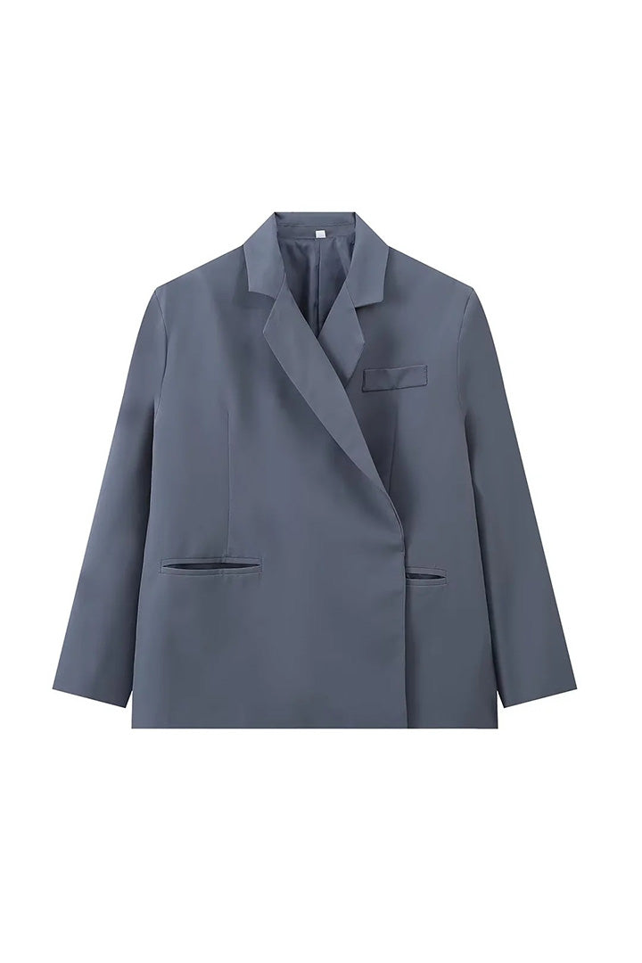 Oversize Kruvaze Yün Ceket Zalle