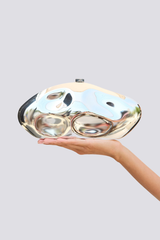 Alixe Gümüş Dent Clutch Çanta