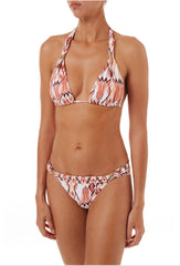 Zigzag Desenli Üçgen Bikini Takımı