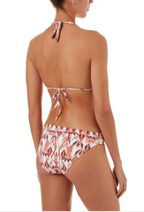 Zigzag Desenli Üçgen Bikini Takımı