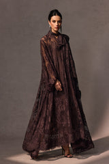 Dantel Detaylı Uzun Abiye Elbise Zalle