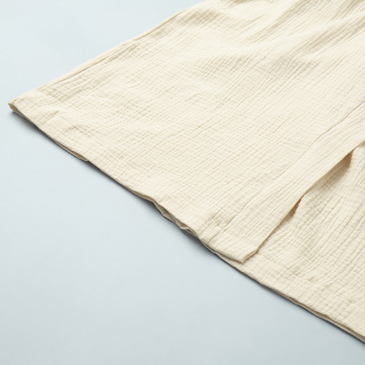 Pamuksu Dokulu Düşük Omuz Kimono Sabahlık