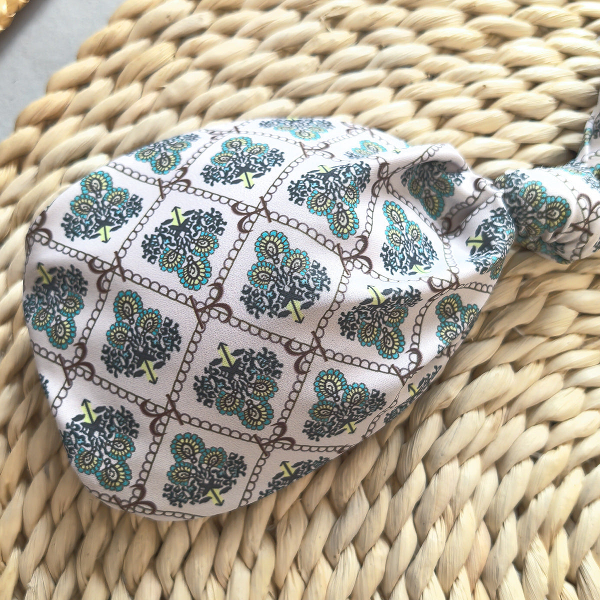 Pamuklu Retro Desenli Straplez Bikini Takımı Zalle