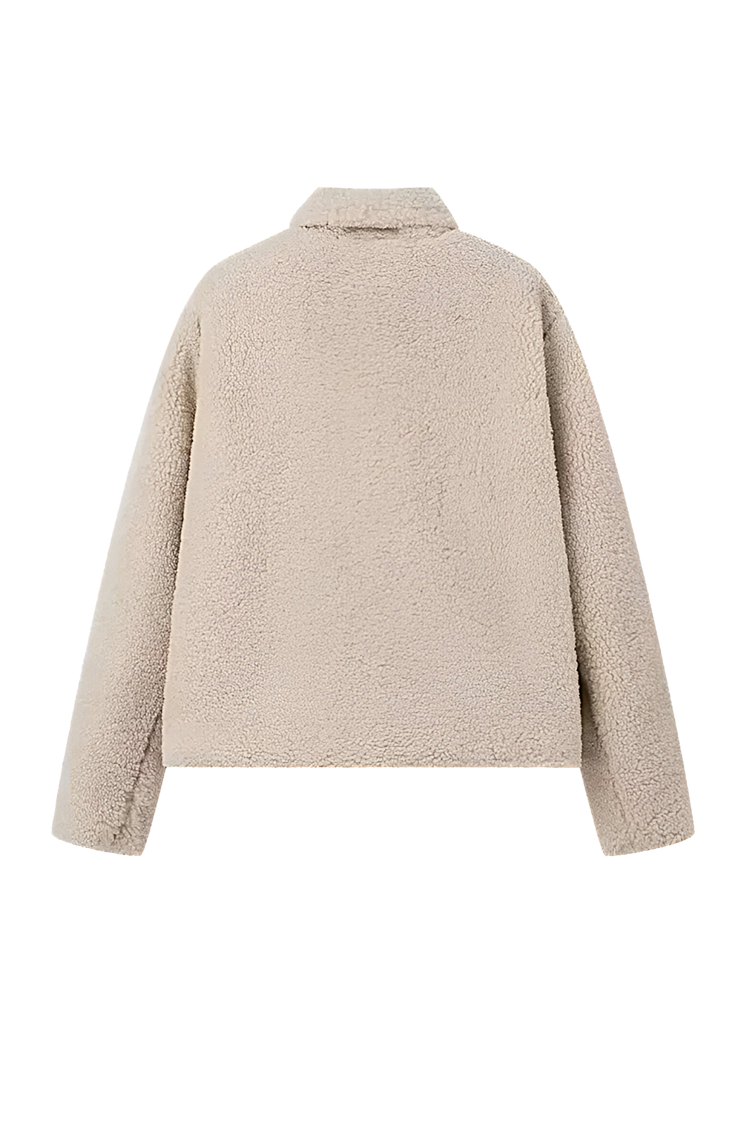 Krem Oversize Teddy Kürk Ceket Zalle
