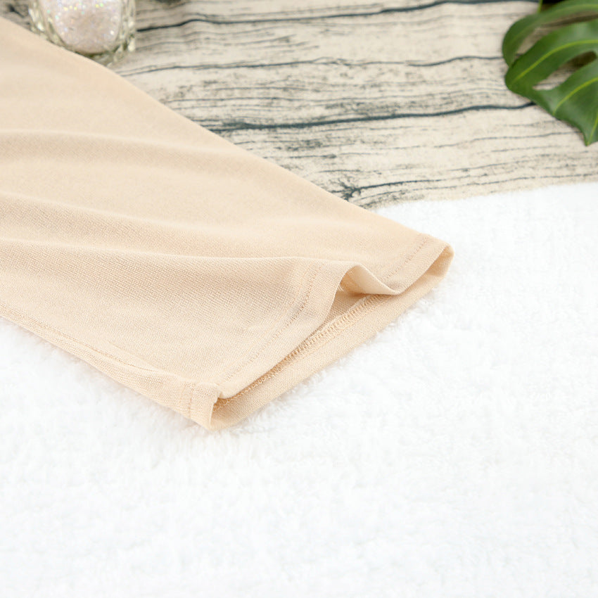 Cotton Beige Long Sleeve Suit