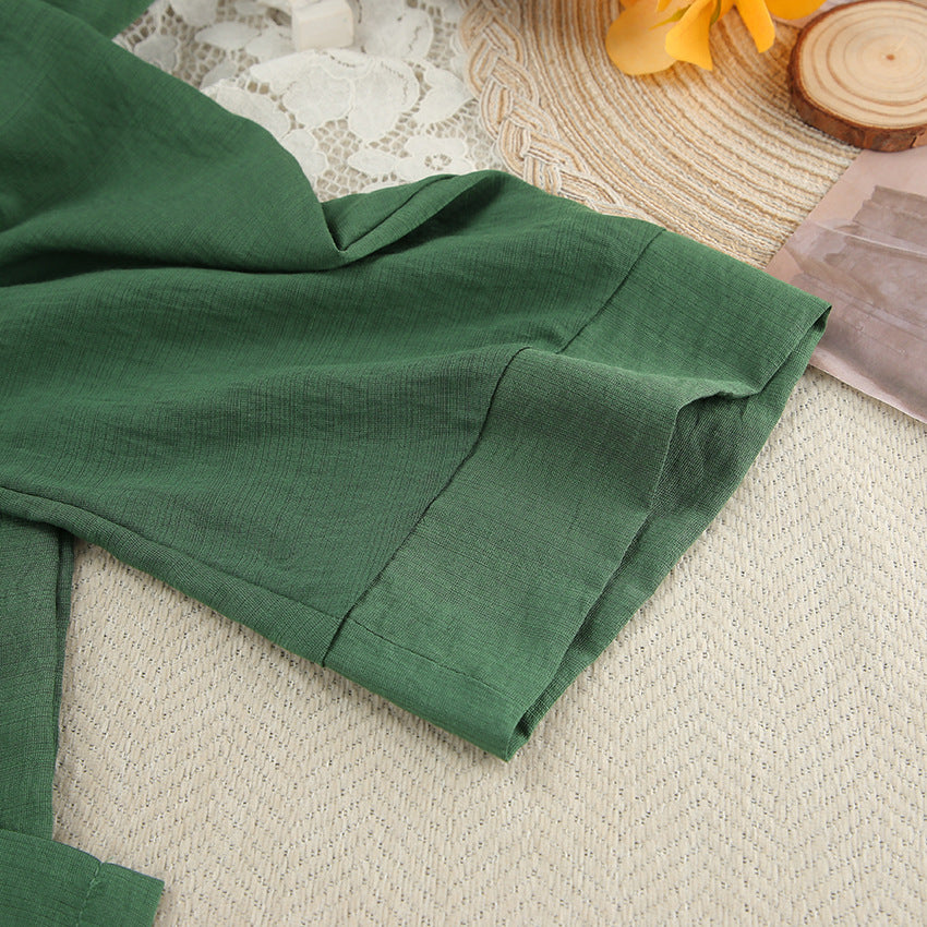 Hırkalı Yeşil Pijama Takımı