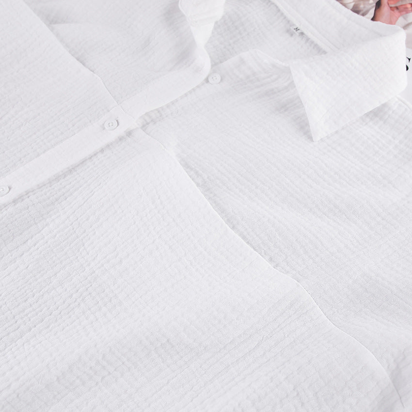 Pamuklu Fransız Tarzı Uzun Kollu Pijama Takımı